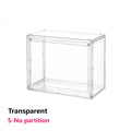 Axyaa Acrylic Stackable Storage Box with Magnetic Lid Transparent Showcase Organizer