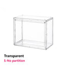 Axyaa Acrylic Stackable Storage Box with Magnetic Lid Transparent Showcase Organizer