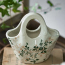 Axyaa Ceramic Vase: French Retro Pastoral Style, High Sense, Creative Ornament