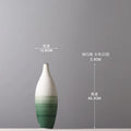 Axyaa Green Gradient Ceramic Vase for Stylish Living Room Decor