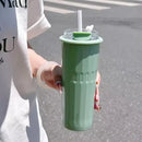 Axyaa Stainless Steel Double Insulation Tumbler with Straw - 500ml
