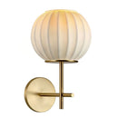 Axyaa Retro Chinese Style Silk Wall Light Bedside Sconce Lamp for Bedroom Study