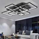 Axyaa Black LED Ceiling Light Remote Control for Modern Living Room & Bedroom