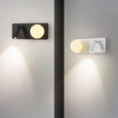 Axyaa Moon Globe Wall Sconce, Modern & Minimalist LED Bedroom Reading Light