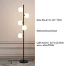 Axyaa Balloon Glass Floor Lamp 5-head, Modern Minimalist Design for Living Room Bedroom