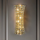 Axyaa Crystal LED Wall Sconces Gold/Chrome Metal Lighting Fixture