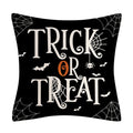 Axyaa Spooky Pumpkin Bat Pillowcase for Home Sofa Cushion Decor