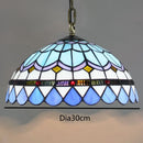 Axyaa Vintage Tiffany Glass Chandelier Restaurant Lantern