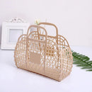 Axyaa Hollow Plastic Tote Basket: Spacious & Portable Beach, Travel, Shower, Home Essential