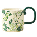 Ceramic Iris Water Bottle Camellia Cup Set - Axyaa Luxe Collection