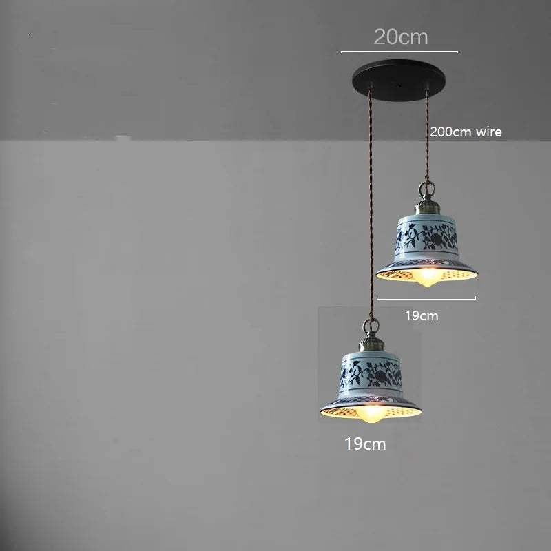 Axyaa Ceramic LED Pendant Lamp for Modern Home Decor Lighting