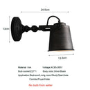 Axyaa Adjustable American Wall Lamp for Home and Commercial Spaces