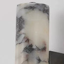 Axyaa Marble Wall Sconce: Black Metal Dimmable Light for Foyer, Bedroom, Stairs & Shop