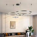 Axyaa Gold LED Acrylic Pendant Lamp for Modern Minimalist Home Decor