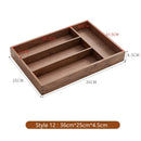 Axyaa Solid Wood Desk Organizer Tray for Office and Home Storage