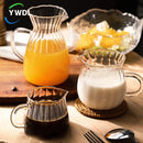 Axya Nordic Glass Coffee Milk Jug Set with Handle - Cafe Drinkware
