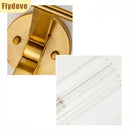 Axyaa Nordic Glass LED Wall Light: Artistic Hall Hotel Bedside Decor Fixture