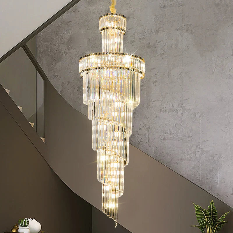 Axyaa Crystal Chandelier for Living Room, Dining & Master Bedroom