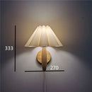 E27 Wooden Wall Lamp Petal Design Nordic Style Axyaa Branded Balcony Light
