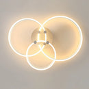 Axyaa Round Ring LED Ceiling Light Modern Minimalism Chandelier for Living Room