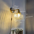 Axyaa Glass Copper LED Wall Lamp - Modern Nordic Design