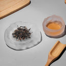 Axyaa Glass Tea Cups Set with Tea Mat – Simple Style, Transparent Design