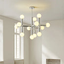 Axyaa Glass Hanging Lamps, LED Chandelier for Living Room, Bedroom, Shop & Bar