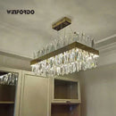 Axyaa Modern Crystal Chandelier Pendant Lights for Stylish Home Decor