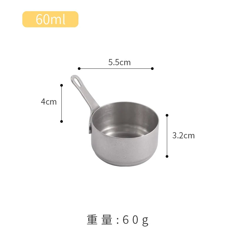 Axyaa Stainless Steel Seasoning Cups Set for Steak and Sauce - Small and Stylish