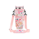 Axyaa Daisy Water Bottle Holder for Stanley Cup 40oz - Cute Tumbler Bag