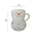 Axya Cartoon Ceramic Breakfast Mug with Handle - Nordic Style, Coffee Cup, Table Decoration