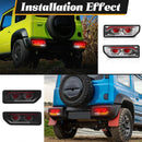 Axyaa LED Tail Lamps for Suzuki Jimny 2019-2024: Brake, Reverse, Running Lights, Turn Signal
