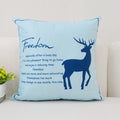 Axyaa Nordic Elk Ins Print Cushion Cover Sleep Sofa Pillow Case Office Home Decor