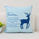 Axyaa Nordic Elk Ins Print Cushion Cover Sleep Sofa Pillow Case Office Home Decor