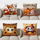 Cute Hedgehog Throw Pillow Cover for Sofa, Bedroom, Car - Axyaa Brand