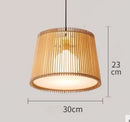 Axyaa Bamboo Chandelier: Nordic Style Ceiling Light for Home Decor