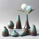 Axyaa Ceramic Small Flower Vase - Japanese-Style Tabletop Ornament & Home Decoration