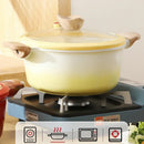 Axyaa Double Ear Non-Stick Soup Pot with Lid - Home Kitchen Cookware