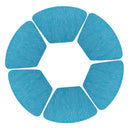 Axyaa PVC Fan Shaped Placemats - Heat Resistant Dining Table Mats
