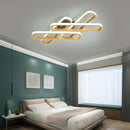 Axyaa Gold/Black Modern LED Chandelier for Living Room, Bedroom, Study - Creative Ceiling Lamp