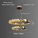 Axyaa Modern Luxury Crystal Pendant Chandelier for Bedroom, Dining, Living Room Lighting