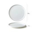 Axyaa Ceramic Dinner Plates: Creative Round Tableware for Pasta, Steak, Sushi & Snacks