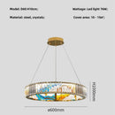 Axyaa Circle LED Pendant Chandelier for Modern Living Room Lighting