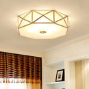 Axyaa Copper Ceiling Chandelier E27 Lighting for Living Room Bedroom Kitchen