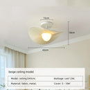 Axyaa Nordic Beige Pleated Fabric LED Pendant Light - Elegant Dining Room Hanging Lamp