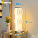 Axyaa Grass Skirt Design Floor Light: Aesthetic Nightstand Lamp for Bedroom Studio Decor