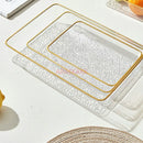 Axyaa Rectangular Fruit Tray for Tea Cup, Household Storage, Dried Fruit & Dim Sum