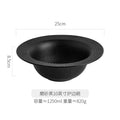 Axyaa Ceramic Straw Hat Bowl Set for Hot Salad, Ramen, and Noodles
