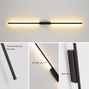 Axyaa Black Tube Wall Sconces for Bedroom Living Room Corridor Mirror Vanity Lamp