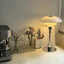 Axyaa Silver Art LED Desk Light - Nordic Modern Minimalist Table Lamp